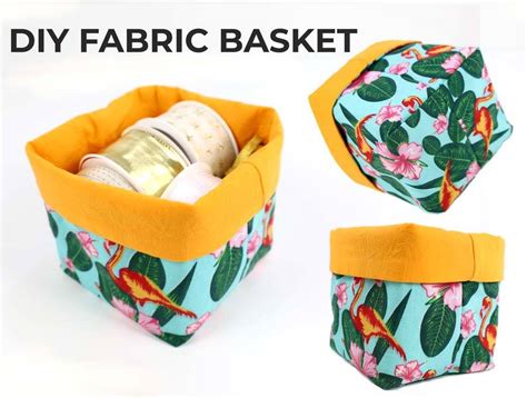 Diy fabric basket .